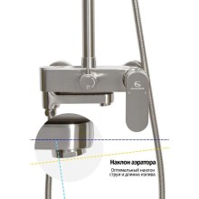 Душевая система 250 мм Grocenberg GB7011NK