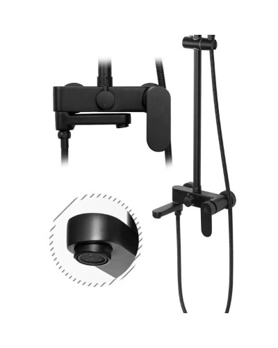 Душевая система 250 мм Grocenberg GB7011BL