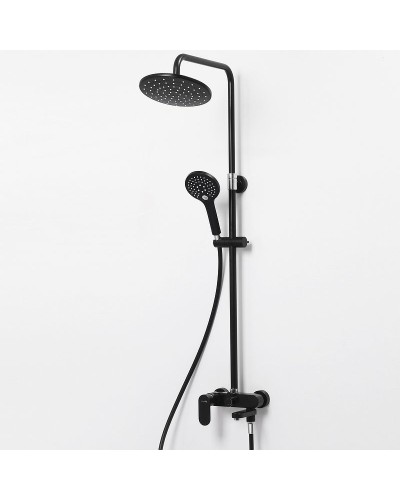 Душевая система WasserKRAFT Elbe A17401 Черная матовая