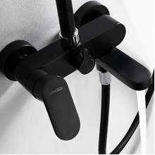 Душевая система WasserKRAFT Elbe A17401 Черная матовая