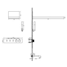 Душевой комплект 230 мм Boheme Fusion 131-2-MW