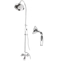 Душевая стойка со смесителем, с изливом, верхним и ручным душем CEZARES GOLF-CVD-01-M