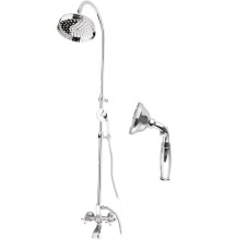 Душевая стойка со смесителем, с изливом, верхним и ручным душем CEZARES GOLF-CVD-01-M