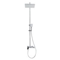 Душевая стойка со смесителем и изливом, верхним и ручным душем BelBagno ARDENTE-VSCM-CRM