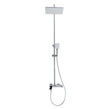 Душевая стойка со смесителем и изливом, верхним и ручным душем BelBagno ARDENTE-VSCM-CRM