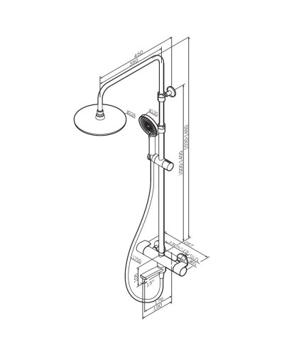 Душевая система 228 мм Am.Pm X-Joy F0785A522