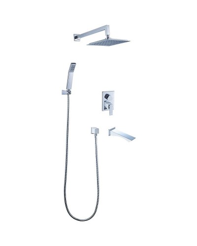 Душевая система Lemark Contest LM5822CW Хром Белая
