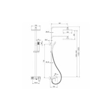 Душевая система Lemark Contest LM5862CW Хром Белая