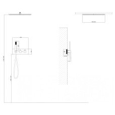 Душевой комплект 500 мм Abber Daheim AF8255