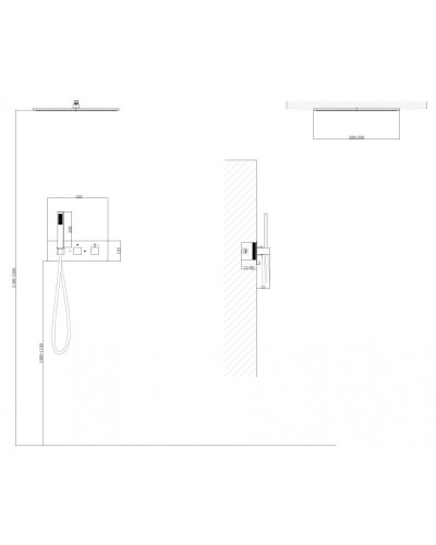Душевой комплект 500 мм Abber Daheim AF8255