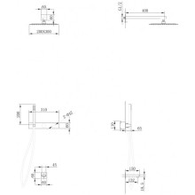Душевой комплект 300х200 мм CoolStart Abber Rund AF8717