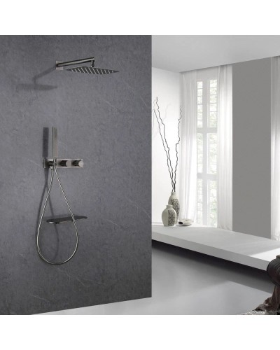 Душевой комплект 300х200 мм Abber Rund AF8750NG