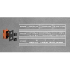 Душевой комплект 255 мм Vincea Next VSFW-1N3TGM