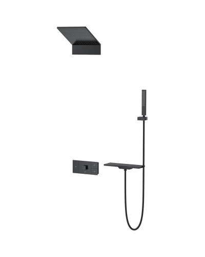 Душевой комплект 300 мм Vincea Futura VSFW-2F11TMB