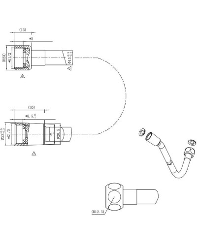 Душевой комплект 247 мм Vincea Inspire VSFW-3I21T1CH