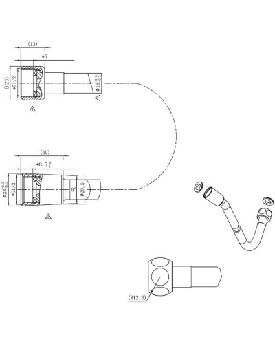 Душевой комплект 247 мм Vincea Inspire VSFW-422TI1CH