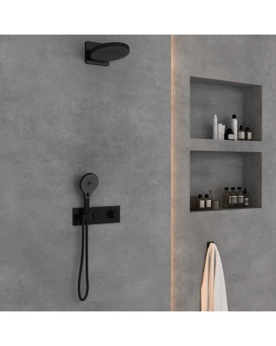 Душевой комплект 247 мм Vincea Inspire VSFW-422TI1MB