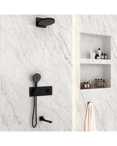 Душевой комплект 247 мм Vincea Inspire VSFW-432TI1MB