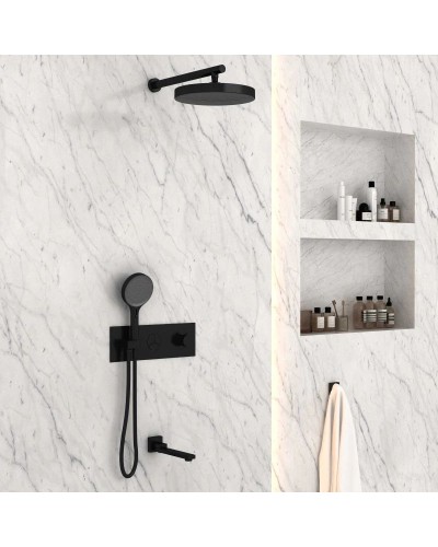 Душевой комплект 300 мм Vincea Inspire VSFW-432TI2MB