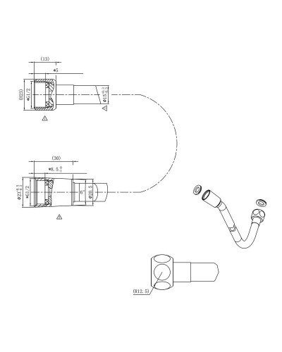 Душевой комплект 247 мм Vincea Inspire VSFW-433TI1MB