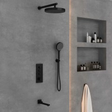 Душевой комплект 300 мм Vincea Inspire VSFW-433TI2MB