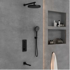 Душевой комплект 300 мм Vincea Inspire VSFW-433TI2MB