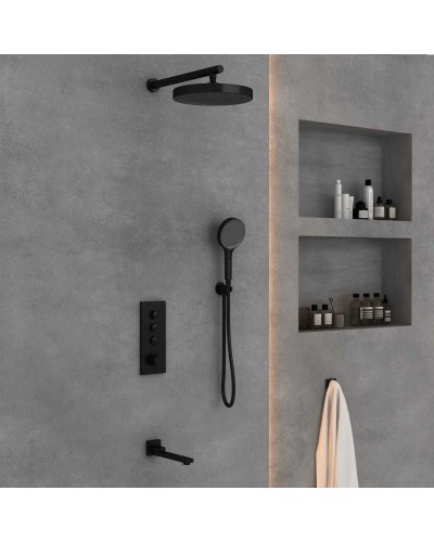 Душевой комплект 300 мм Vincea Inspire VSFW-433TI2MB