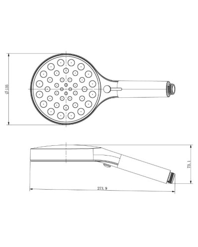 Душевой комплект 300 мм Vincea Inspire VSFW-433TI2MB
