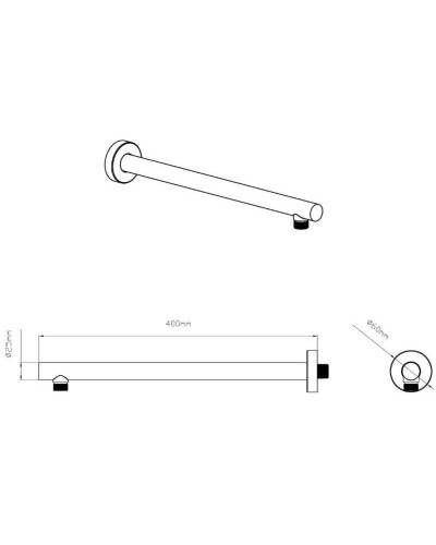 Душевой комплект 260 мм Vincea VSFW-4212CH