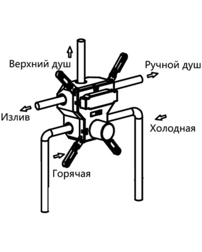 Душевой комплект 315х210 мм Vincea VSFW-4311CH