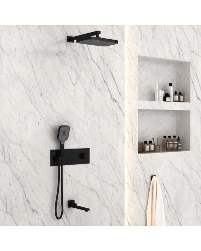 Душевой комплект 315х210 мм Vincea VSFW-432T1MB