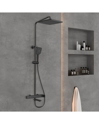 Душевая система 250 мм Vincea Cube VSFS-1C1MB