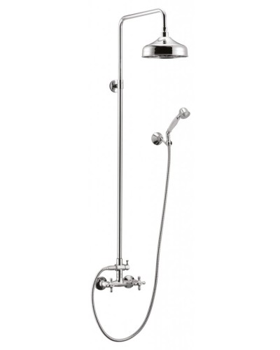Душевая стойка со смесителем для верхнего и ручного душа CEZARES RETRO-C-CD-01