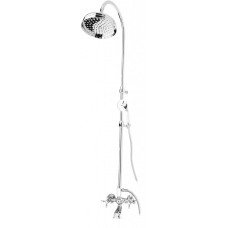Душевая стойка со смесителем, с изливом, верхним и ручным душем CEZARES NOSTALGIA-CVD-01-Bi