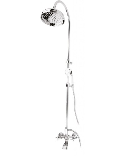 Душевая стойка со смесителем, с изливом, верхним и ручным душем CEZARES GOLF-CVD-01-Bi