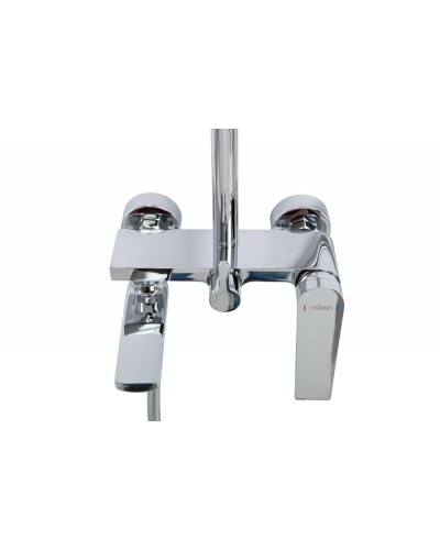 Душевая стойка со смесителем, изливом, верхним и ручным душем CEZARES COMFORT-CVD-01