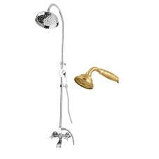 Душевая стойка со смесителем, с изливом, верхним и ручным душем CEZARES LORD-CVD-02-M
