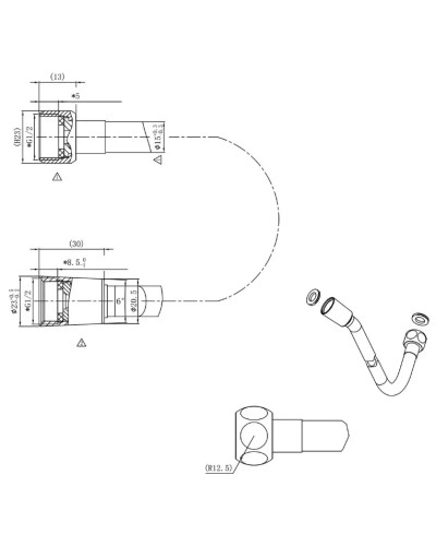 Душевой комплект 247 мм Vincea Inspire VSFW-422TI1GM