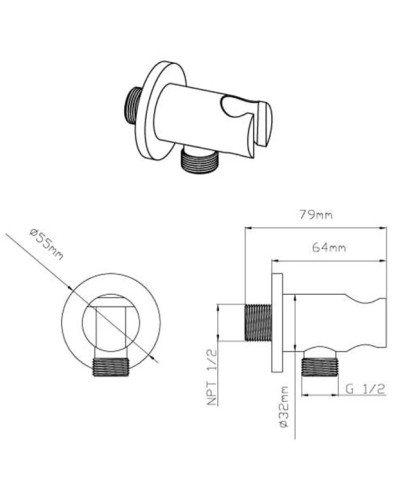 Душевой комплект 247 мм Vincea Inspire VSFW-433TI1GM