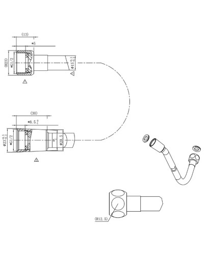 Душевой комплект 300 мм Vincea Inspire VSFW-4I212GM