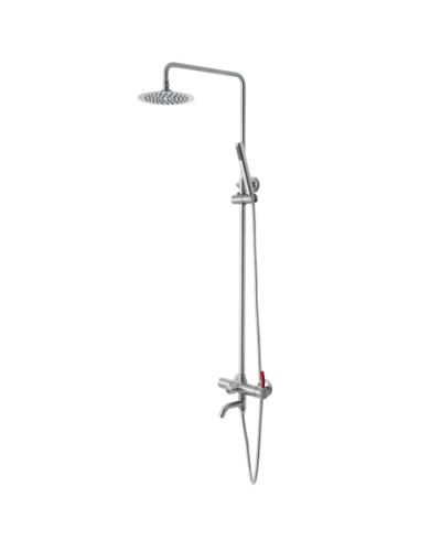 Душевая система с поворотным изливом, нержавеющая сталь Lemark Element LM5162S