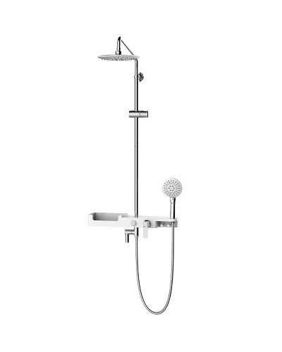 Душевая система Lemark Tropic LM7007C Хром Белый