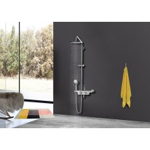 Душевая система Lemark Tropic LM7008C с термостатом Хром Белый