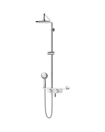 Душевая система Lemark Tropic LM7008C с термостатом Хром Белый