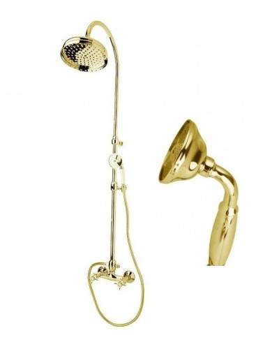 Душевая стойка со смесителем, верхним и ручным душем CEZARES LORD-CD-03/24-M