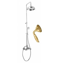 Душевая стойка со смесителем для верхнего и ручного душа CEZARES ATLANTIS-CD-02-Sw/M