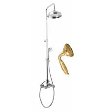 Душевая стойка со смесителем для верхнего и ручного душа CEZARES ATLANTIS-CD-02-Sw/M