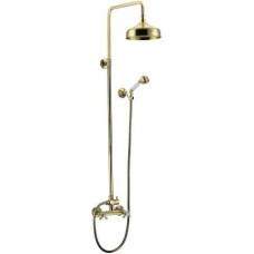 Душевая стойка со смесителем для верхнего и ручного душа CEZARES RETRO-C-CD-02