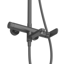 Душевая стойка со смесителем, изливом, душевым шлангом, верхним, ручным душем CEZARES STYLUS-CVD-NOP