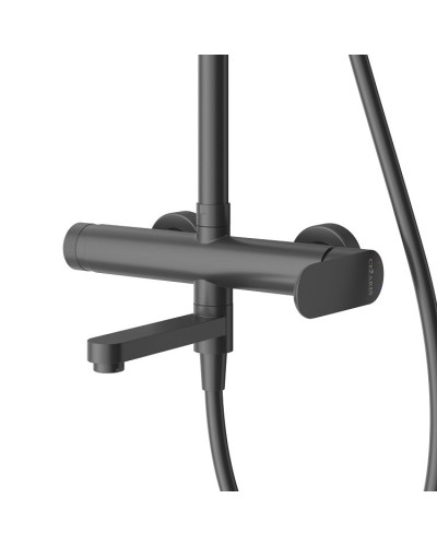 Душевая стойка со смесителем, изливом, душевым шлангом, верхним, ручным душем CEZARES STYLUS-CVD-NOP